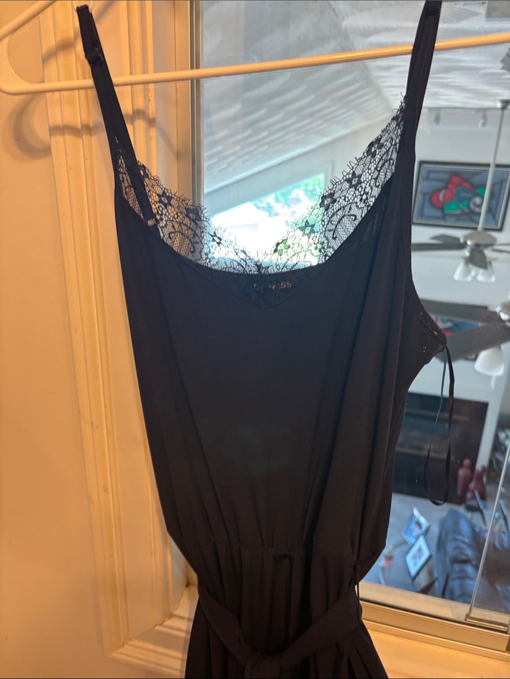 Express navy blue jumpsuit - Picture 6 of 7